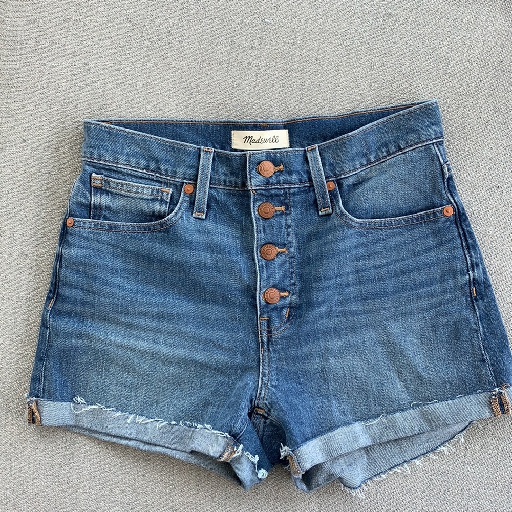 Madewell High-Rise Denim Short 26 Button Fly